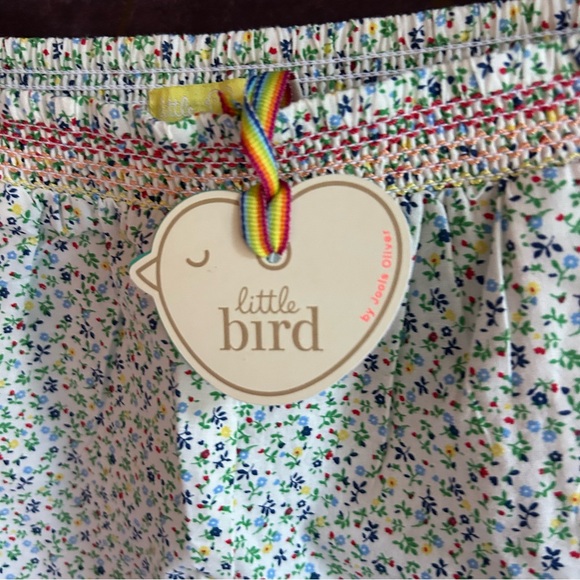 Little Bird By Jools Oliver Size 5-6 white ditsy flower shorts, nwt, new with ta - Picture 7 of 9
